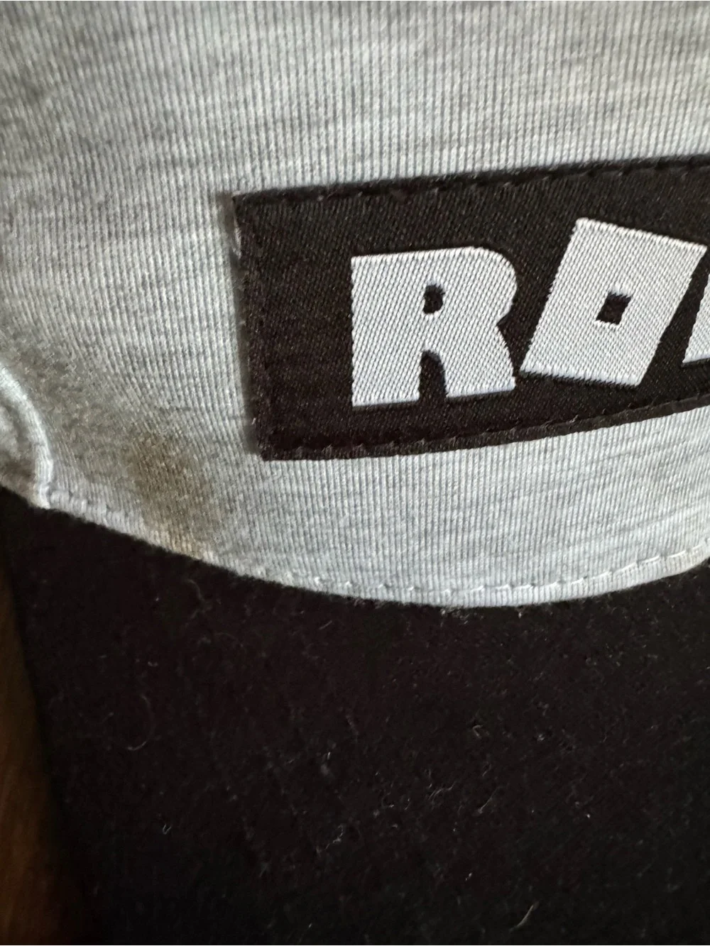 Roblox Youth Snapback Hat Gray Black Official Roblox Corp